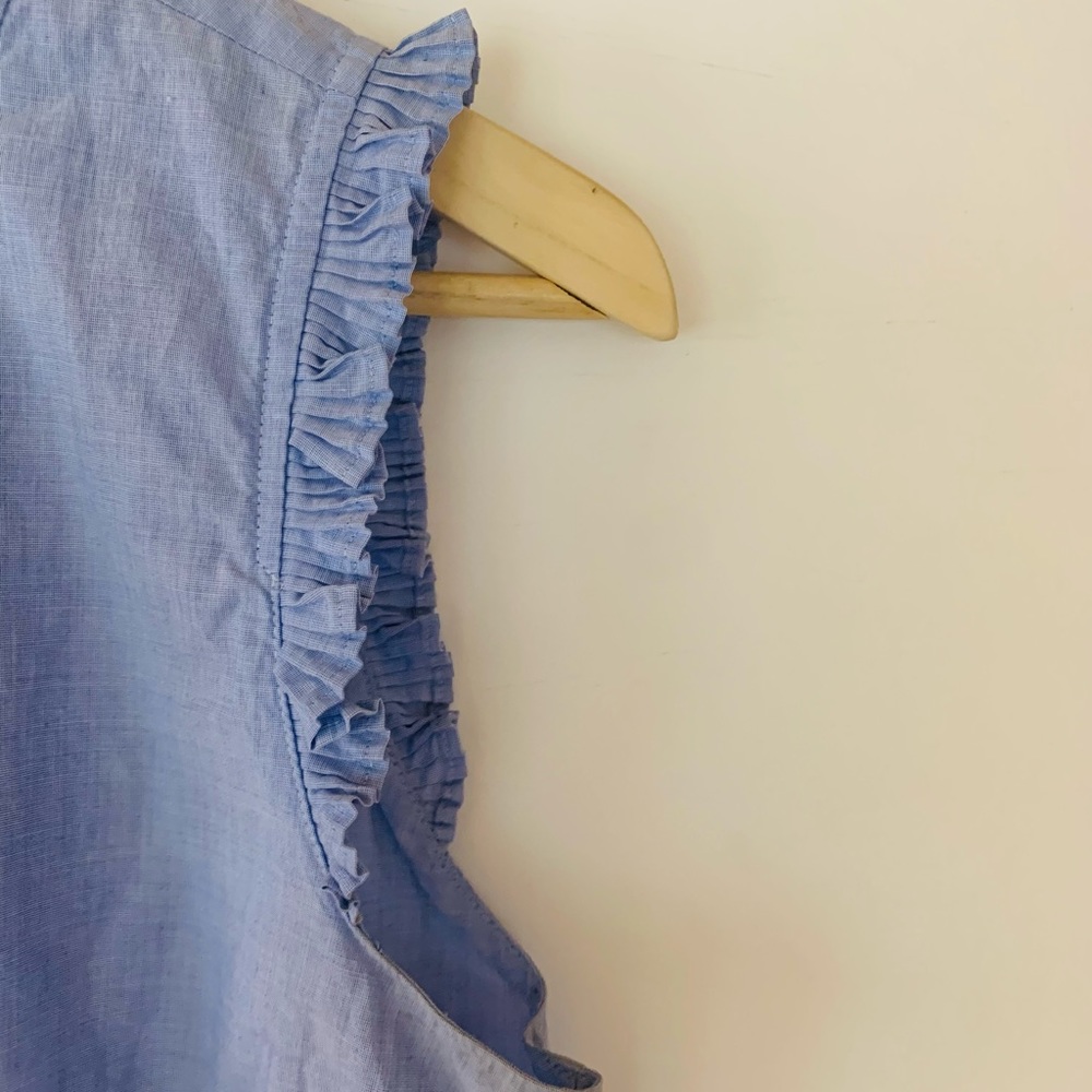 J CREW | Ruffle detail Sleeveless Blouse - Picture 5 of 11